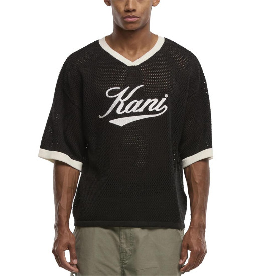 Karl Kani Ανδρική κοντομάνικη μπλούζα Cursive Varsity Crochet Boxy T-Shirt